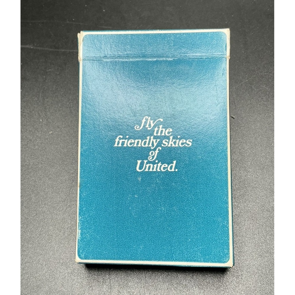 United Airlines Playing Cards Fly the Friendly Skies of United Vintage Deck Used